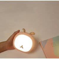 Cute LED Night Light for Bedroom, Touch Sensitive, USB Charging, Lamp