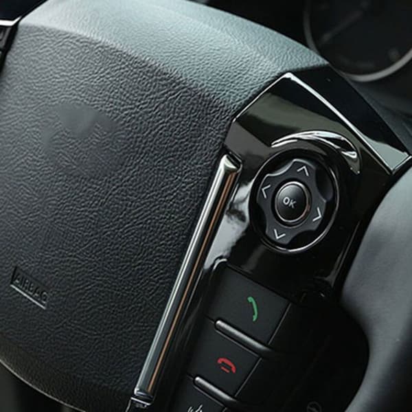 Decorative Steering Wheel Button Sticker, Accessory 2 2013-2015, Low Profile, Black