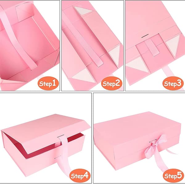 Tie Box with Bow, Paper Gift Box with Ribbon, Cardboard G