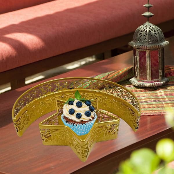 2x Ramadan Dessert Display Tray Matdisplay Tray Eid Mubarak Serveringsbrett for Desserter