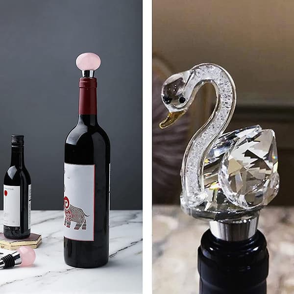 Wine Stopper, 10 pcs Reusable Bottle Stoppers with Leak-Proof Airtight Seal, DIY Wine Stopper for Bar, Weekend