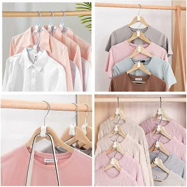 50 Pieces Hanger Connectors High Quality Hooks Connectors for Wardrobe Clothes Hook Organizer Wardrobe Organizer