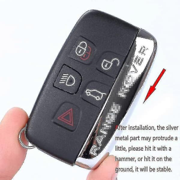 Fjernkontrollskall med knapper for Land Rover Range R0ver Sport Lr4 Evoque Side med ord [DB]