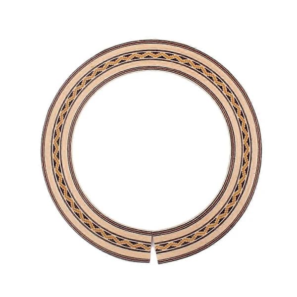 93 mm innerdiameter klassisk gitarr träinlägg ljudhål för akustisk klassisk gitarr tillbehör