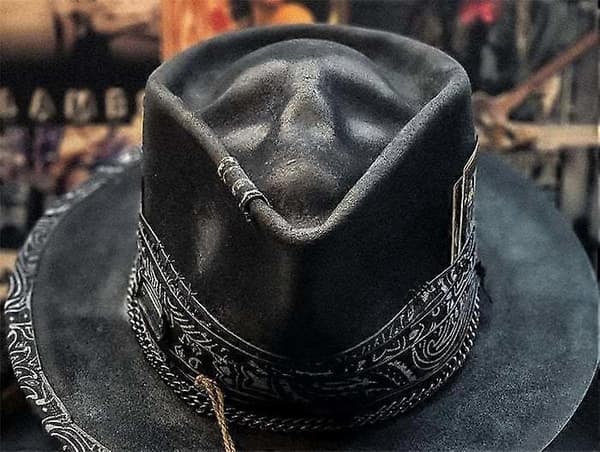 Men's Cowboy Hat Punk Style Western Cowboy Hat Skull Hat