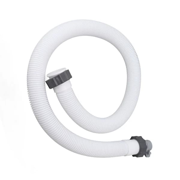 Erstatningsslange til poolpumpe - 1,5 tommer i diameter, 150 cm lang - Inkluderer 1 slangeadapter