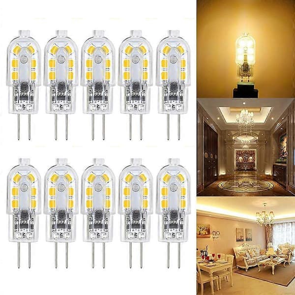 LED Bulb 10x G4 5W AC/DC 12V G4 Corn Bulb Energy Saving LED Bulb NOT Dimmable Warm White Transparent transparent