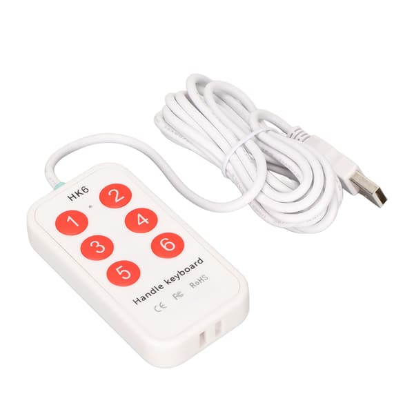 Programmerbart tastatur Lite USB 6 taster Programmering Tilpasning Håndholdt bryter for sykehusbildeskanning