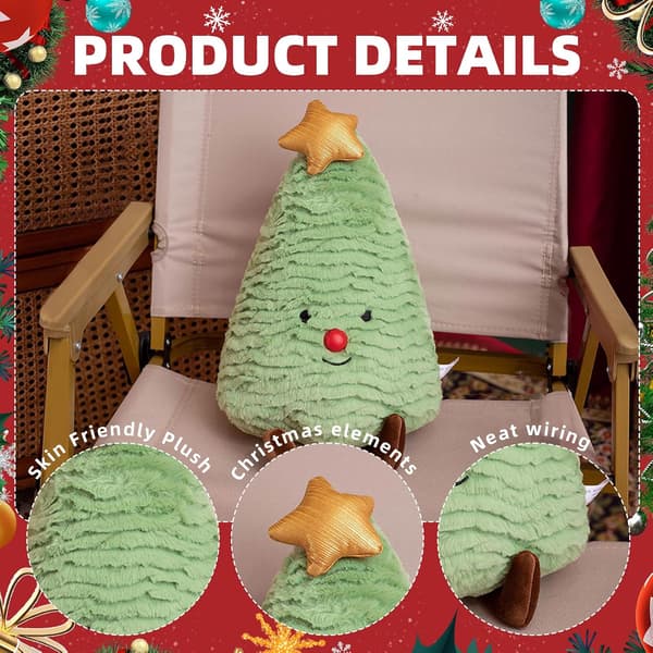 Julkuddedockor, inomhusdekoration julgran midjekudde, julklappssoffa, pepparkaksgubbe, bekväm kudde
