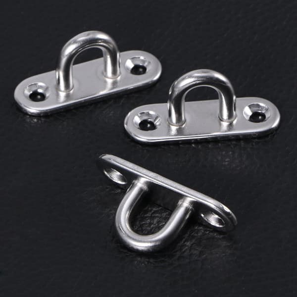 Eye Plate Stainless Steel Eyelet Mount - Ceiling Hook U-shaped Wall Hook
