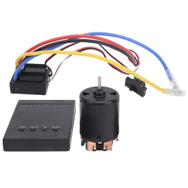 HOBBYFANS Børstet 80A ESC Programkort 35T Børstemotor Sæt til 1/8 1/10 RC Bil