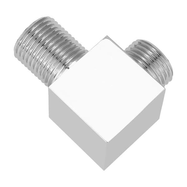Solid Brass Chrome Finish Square Hand Shower Outlet Angle Valve Concealed Wall Mounted