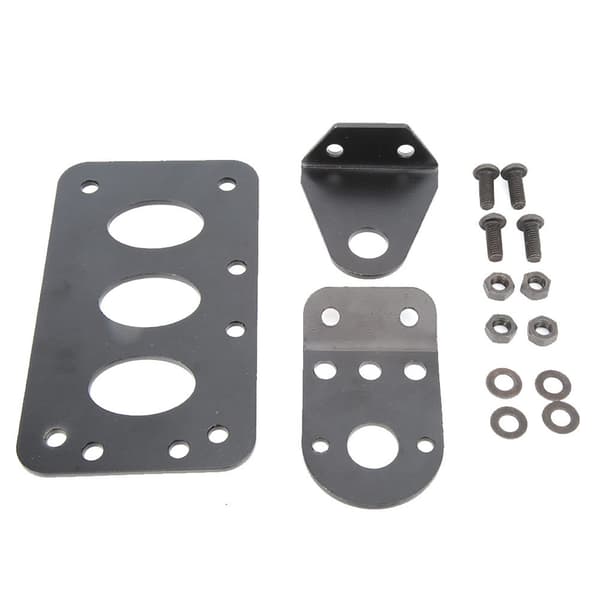 Universal Motorcycle Retro Side Mount Taillight License Plate Frame Bracket #B