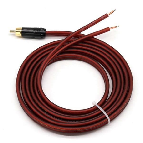 2 stk. RCA-højttalerkabel, blank ledning til RCA-stik, erstat RCA-stikadapter til blank