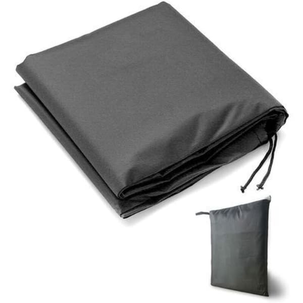 Sort, 220*220*30cm Firkantet Spabaddækken, 210D Oxfordstof