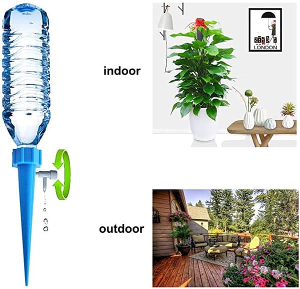 24-pack Automatic Plant Watering System, Self-Spiking System with S