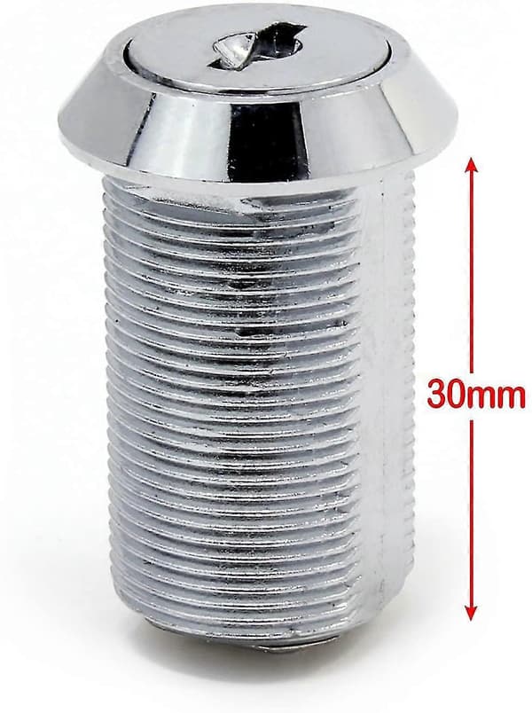 30 mm rustfritt stål postkasse sikkerhetslås med matchende nøkler, skuffelås