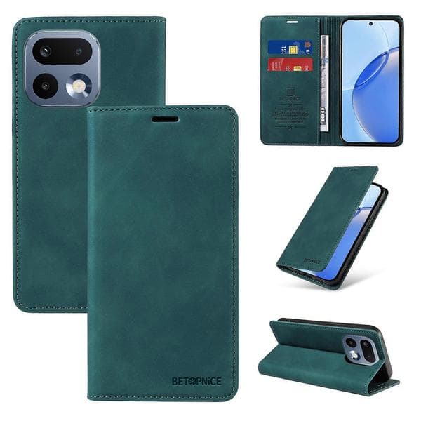Compatible with Realme 16 Pro 5G Case BETOPNICE Magnetic Closure RFID Wallet Stand Leather Phone Case