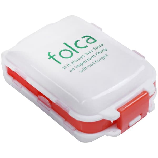 Reiseveske 8 rom Medisin Tablett Holder Organizer Dispenser Etui Pilleboks