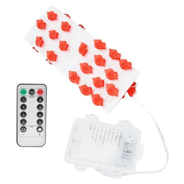 Leppeformede 30 LED-lyslenker 3 meter kobbertrådlys for KLB