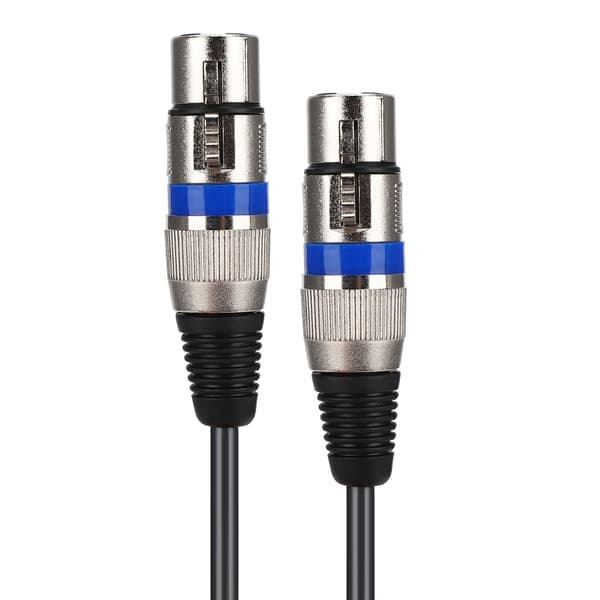 Dobbel RCA hann til dobbel XLR hunn lydadapterkabel patchkabel dobbelradet PVC-ledning