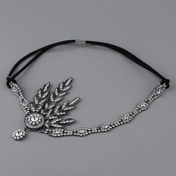 2x 1920-luvun Flapper-panta, päähine, asuste