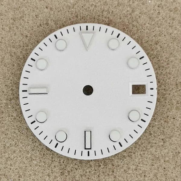 Frosted White Logo-Free Dial 28.5mm for NH35/36/4R/7S Core Night Glow
