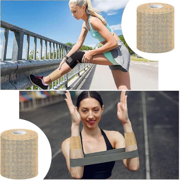 3 stk. atletisk forbindingstape til sport, forbinding, atletisk tape 7 cm x 27 m