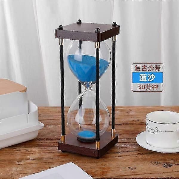 Stort timeglas 60 minutter, timeglas, regnbueglas-timeglas, gave-timeglas, til hjemmet, skrivebord