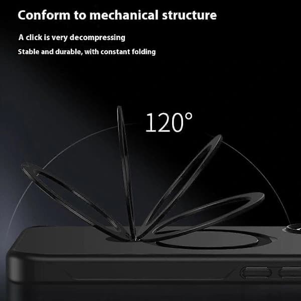 Deksler til iPhone 16 Pro Kompatibel med MagSafe PC+TPU Roterende Stativ Telefondeksel