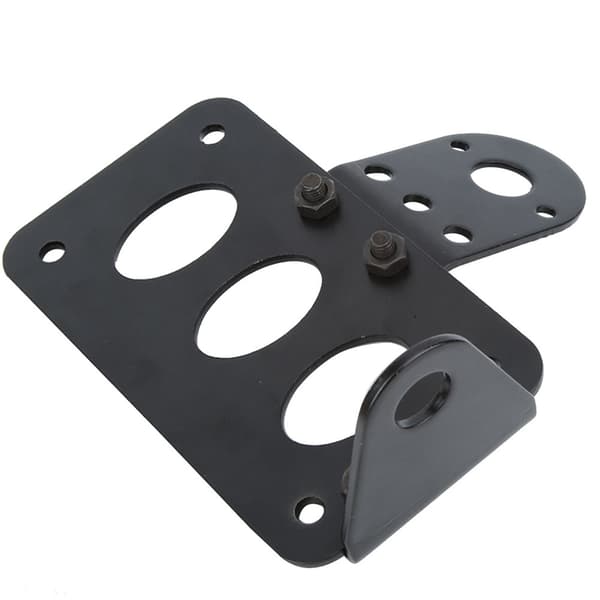 Universal Motorcycle Retro Side Mount Taillight License Plate Frame Bracket #B
