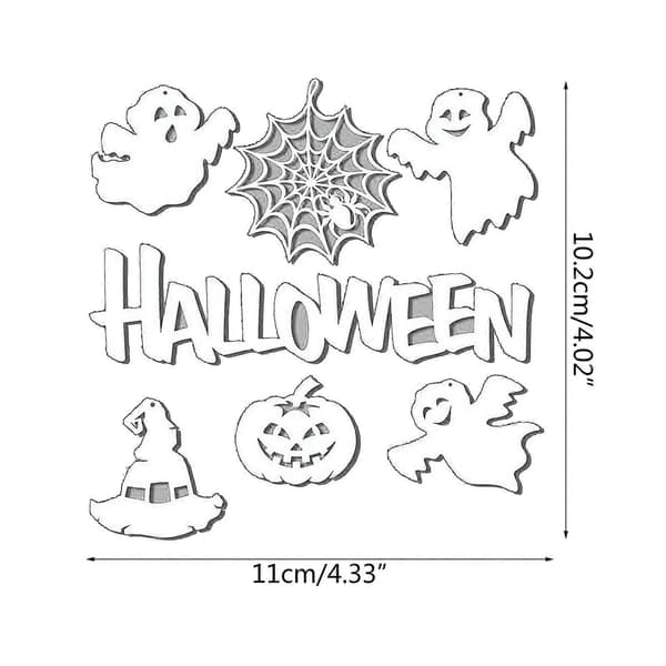 Halloween-spøkelse dies for håndlagde bursdagskort og dekorasjoner_tfrf