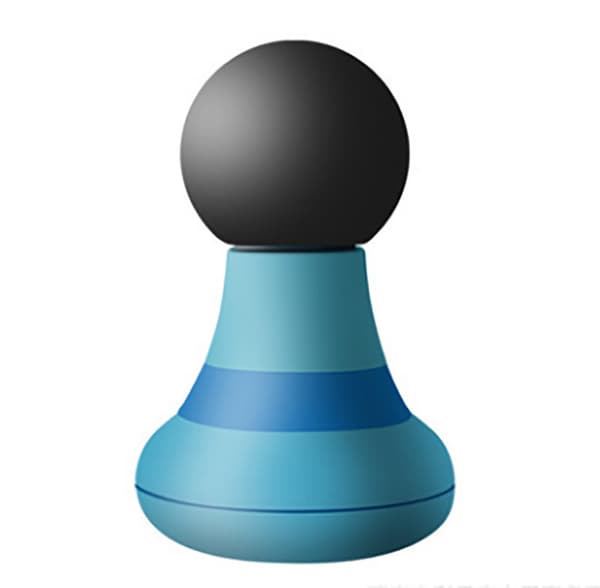 (Blue) Powerful 2.0in*4.5in Handheld Massager with 6 Magical Vibration Modes