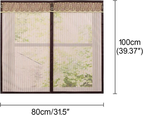 Window Mosquito Net Self-Adhesive Invisible Magnetic Screen Magnet Window Screen Door Curtains Home Magnetic Mesh Net (W