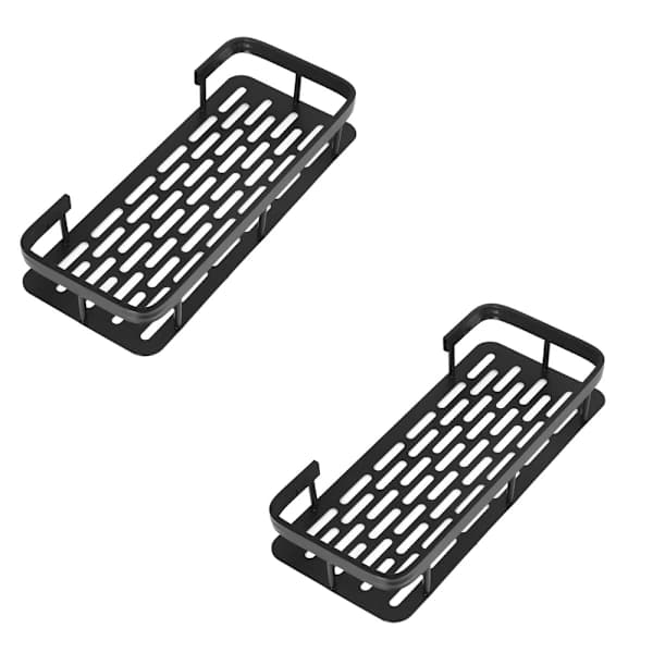 2-pack Bathroom Shelves No Drilling Wall Mounted Corner Shelves Shower Storage Rack Shelf Toilet Makeup Organization