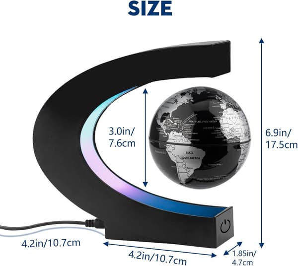 Kreativ lysende globus flydende magnetisk levitation globus