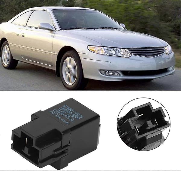 Blinkrely 81980-12070 Passer til Toyota (Sort 2-pak)