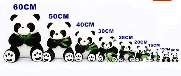 Bambupanda, sød blød vasket panda plys, stofdyr P DXGHC