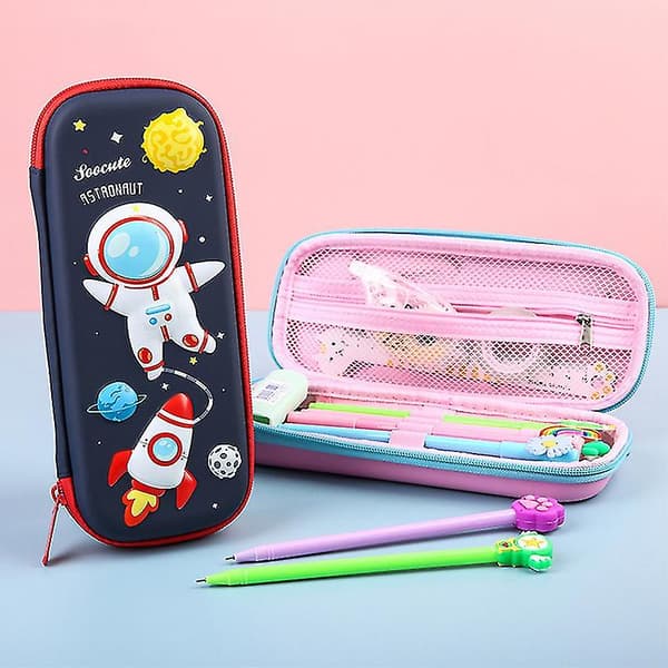 Kawaii Astronaut Pennfodral 3D Skolväska för flickor Skolmaterial 19