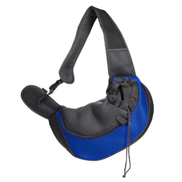 Pet Carrier Breathable Mesh Adjustable Padded Strap Outdoor Tote Shoulder Bag for Small Pets Sapphire