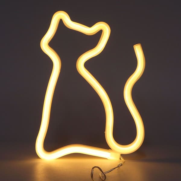 Katteformet neonlys LED-neonlys dekorativ kunst til KLB