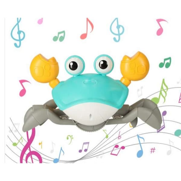 Interactive Crab Crawler Baby Crab Music Toy, Electronic Luminous Crawling Toy