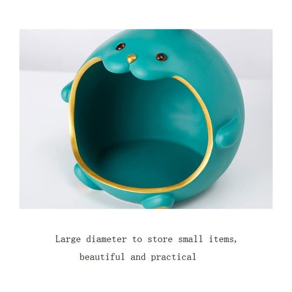 Resin Storage Box with Big Mouth - White