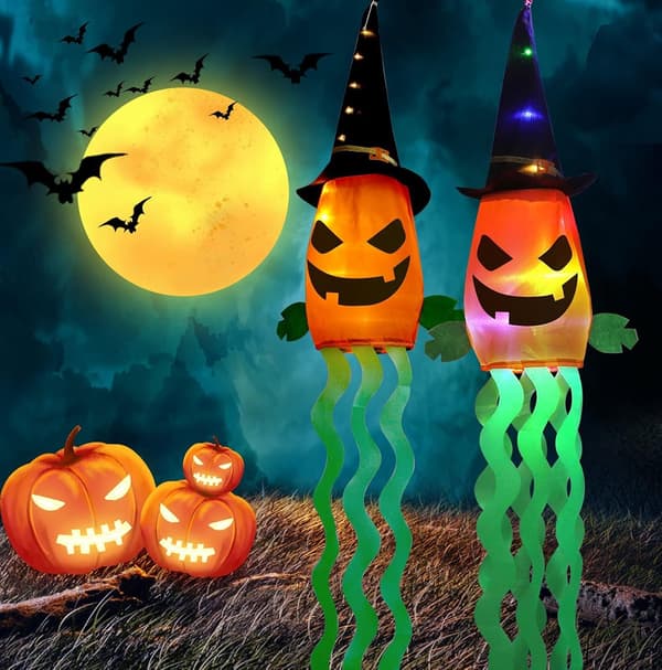 Halloween-riippuva haamu, Halloween-riippukoriste LED-valolla