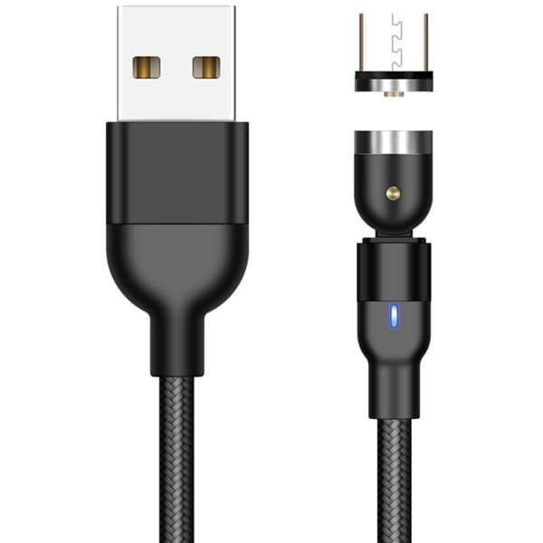 540 Magnetisk Kabel Micro-USB Type-C Hurtigopladning Magnetkabel til iPhone 11 Pro, X, Max, 7, 8 Plus