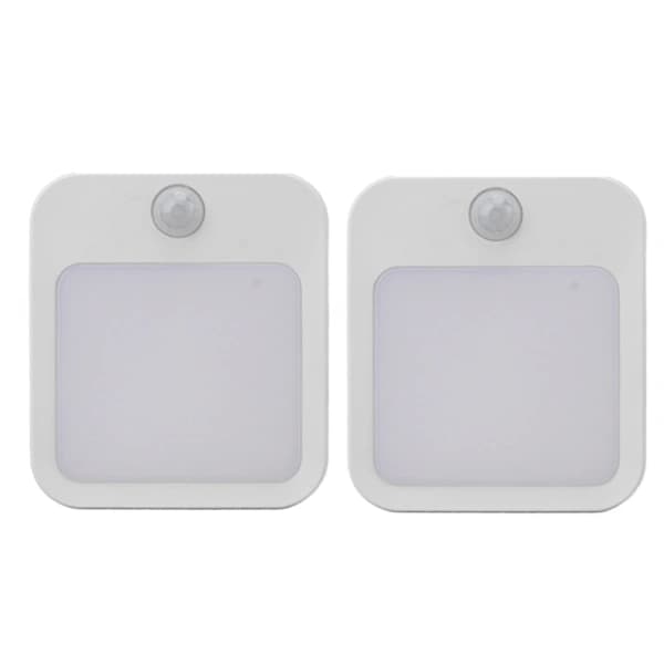 2 Pcs Night Lights with Motion Sensor, Mini Warm White LED Night Lamp with Adjustable Brightness, EU Plug 110-220V