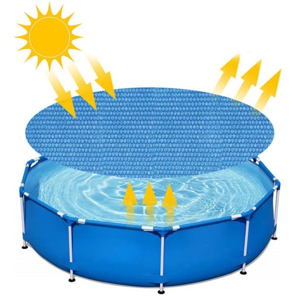 Rundt boblebadtrekk 240 cm - Blått