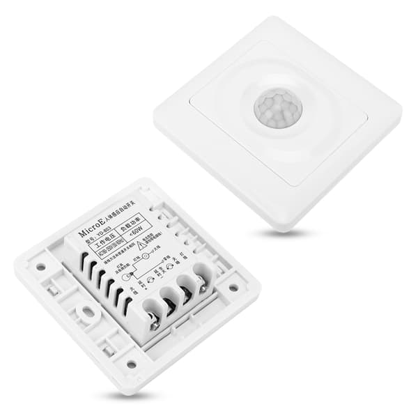 ABS High Sensitivity Adjustable Delay Infrared PIR Human Body Motion Sensor Control Switch AC180-250V