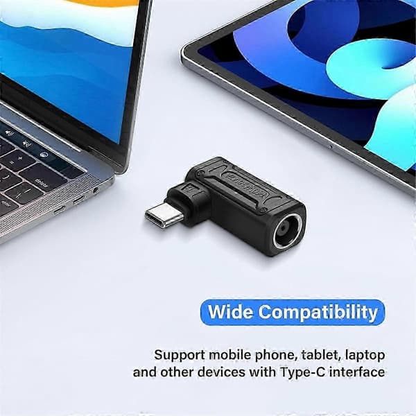PD 140W DC til Type C Strømopladningsadapter DC Hunindgang til USB C Hanstik til Telefon, Tablet, Laptop (B)