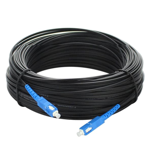 Fiberoptisk SC Single Mode Simplex Utomhus FTTH Drop Patchkabel (30m)